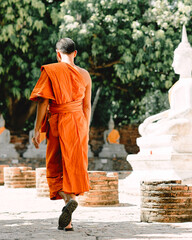 monks in the temple