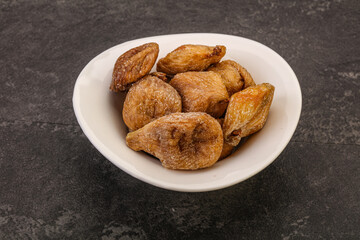 Dry sweet fig fruit heap