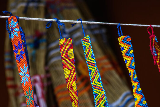 colorful ropes on a rope