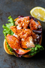 Lobster roll with Maine lobster