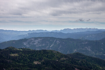 beautiful high mountain landscape Alps view