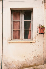 Old window of house, exterior