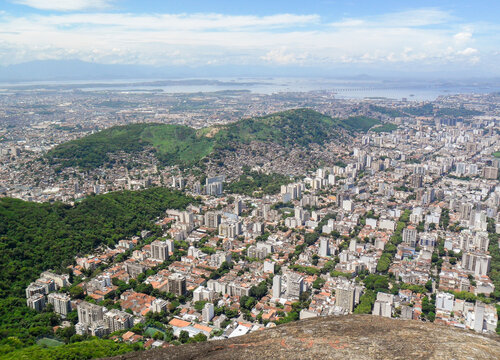 View Of The City Of Rio De Janeiro Seen From The Summit Of Lost Peak ( Pico Do Perdido )