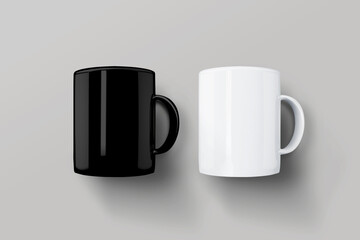 Black White Mugs
