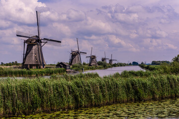 dutch windmill in the netherlands