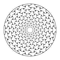 Circle pattern. Decorative design element.