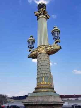 One of the rostral columns on the Place de la Concorde, Paris