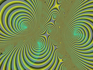 Fototapeta premium Green abstract spiral background