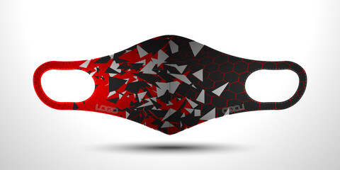 Obraz premium Scuba masker safety face design.