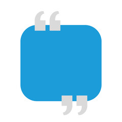 Quotes with communication frame design, Message discussion conversation and chatting theme Vector illustration