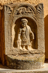 Fototapeta premium Ruins of Timgad, a Roman-Berber city in the Aures Mountains of Algeria. (Colonia Marciana Ulpia Traiana Thamugadi). UNESCO World Heritage Site