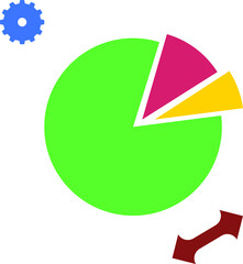 Vector pie graph chart statistics graphic resources