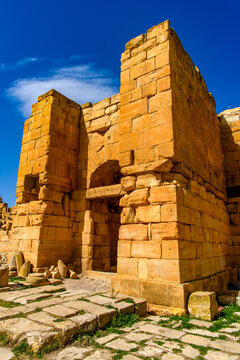 Ruins of Madauros, a Roman-Berber city in the old province of Numidia, Algeria