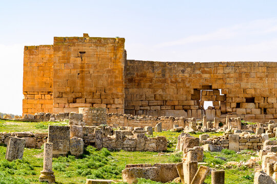 Ruins of Madauros, a Roman-Berber city in the old province of Numidia, Algeria