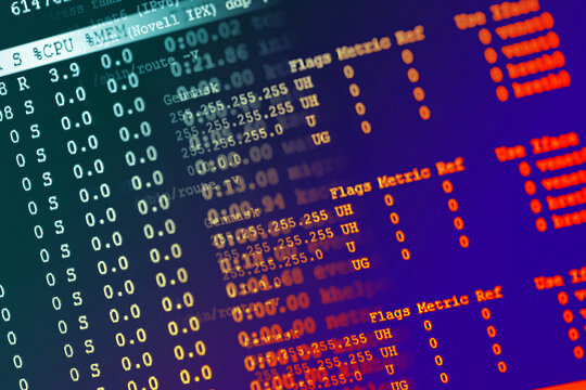 Web server data on a monitor