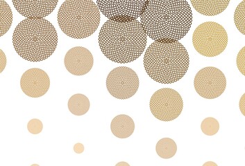 Light Orange vector backdrop with dots.