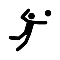 sport volleyball symbol icon vector design template