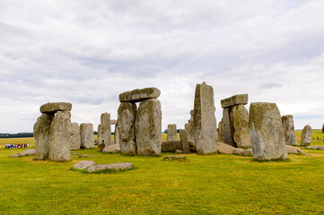 Obraz na płótnie Canvas Stonehenge, a prehistoric monument in Wiltshire, England. UNESCO World Heritage Sites