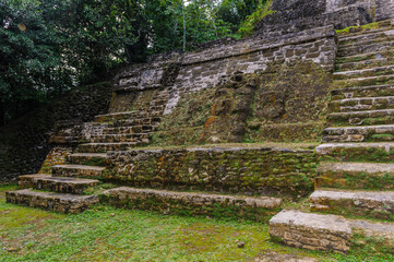 It's Xunantunich, an Ancient Mayan archaeological site in western Belize. Maya temple 