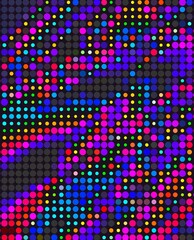 trippy psychedelic colorful neon geometric shapes abstract background