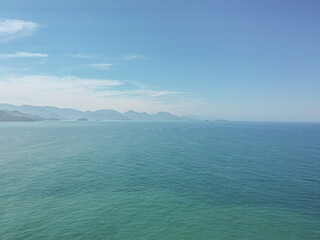 Aerial view of the beach