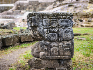 It's Maya time architecture of Copan, UNESCO World Heritage Site, Honduras, Central America