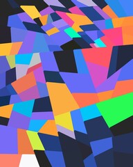 trippy psychedelic colorful neon geometric shapes abstract background