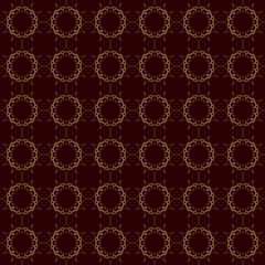 Dark red floral vector seamless in the editable background with gold and silver, Luxurious, Wallpaper, Luxury geometric pattern in printing, fashion design, wedding, Elegant, and invitation