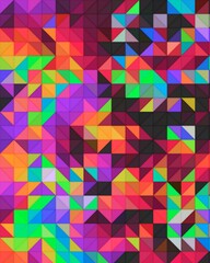trippy psychedelic colorful neon geometric shapes abstract background