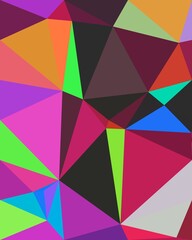 trippy psychedelic colorful neon geometric shapes abstract background