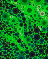 green colorful geometric shapes abstract background