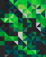 green colorful geometric shapes abstract background