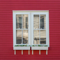 Fototapeta premium Close up of window in St. John's, NL, Canada
