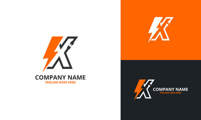 Flash X Letter Logo Icon Template. Illustration vector graphic. Design concept Electrical Bolt With Initial X Letter Logo Design. Perfect for corporate, technology, initial , community and more techno