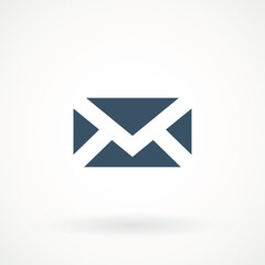 Email icon. Envelope Mail services. Contacts message send letter isolated flat. EPS 10