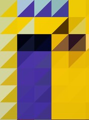 purple yellow colorful geometric shapes abstract background
