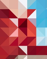 blue red pink colorful geometric shapes abstract background
