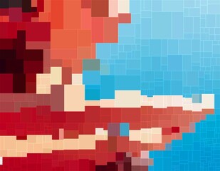 blue pink colorful geometric shapes abstract background