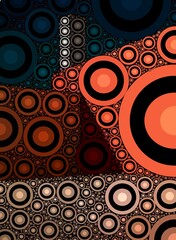 blue orange colorful geometric shapes abstract background