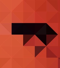 Fototapeta premium orange black colorful geometric shapes abstract background