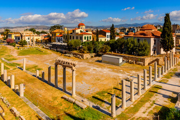 It's Roman forum, Agora of Athens, Greece