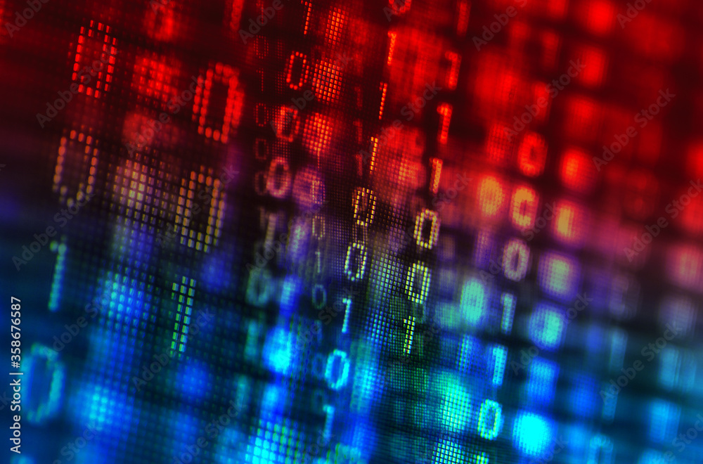 Poster program code on a monitor