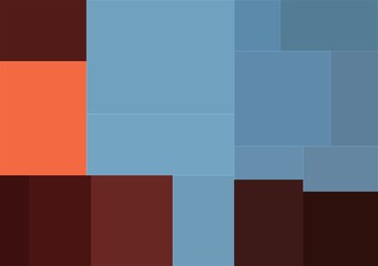 orange blue colorful geometric shapes abstract background