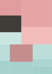 baby blue baby pink geometric shapes abstract background