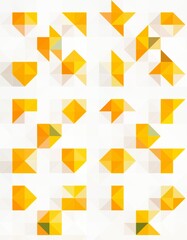 white orange black geometric shapes abstract background