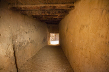 Obraz premium It's Old House in Al Qasr, old village in Dakhla Desert, Egypt