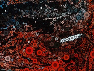 orange black blue geometric shapes abstract background