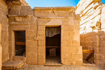 It's Deir el-Haggar temple, Dakhla Oasis, Western Desert, Egypt