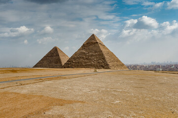 It's Pyramid of Menkaure, the Giza Plateau, the smallest of the three Pyramids of Giza. It was...