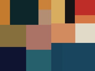 orange blue geometric shapes abstract background